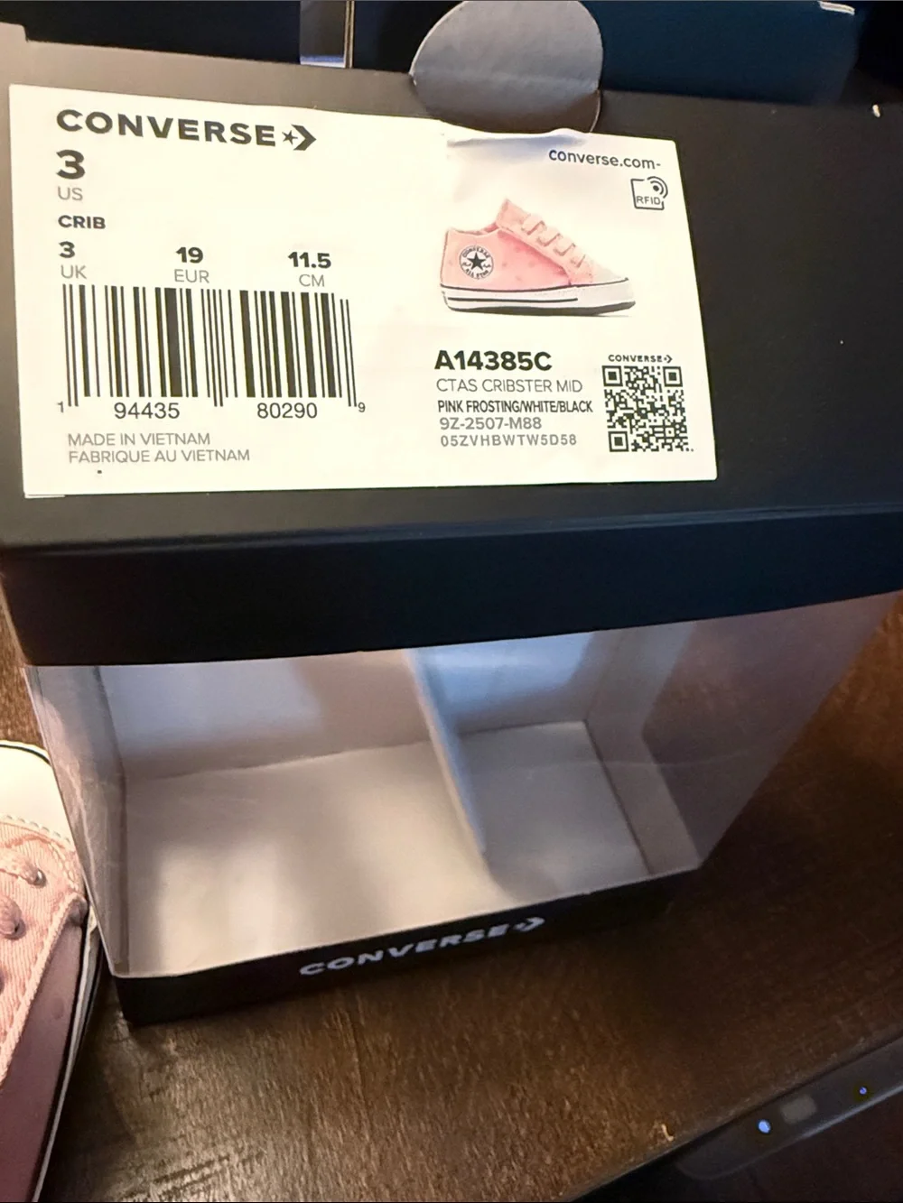Baby Converse All Stars Chuck Taylor’s Pink Frosting
